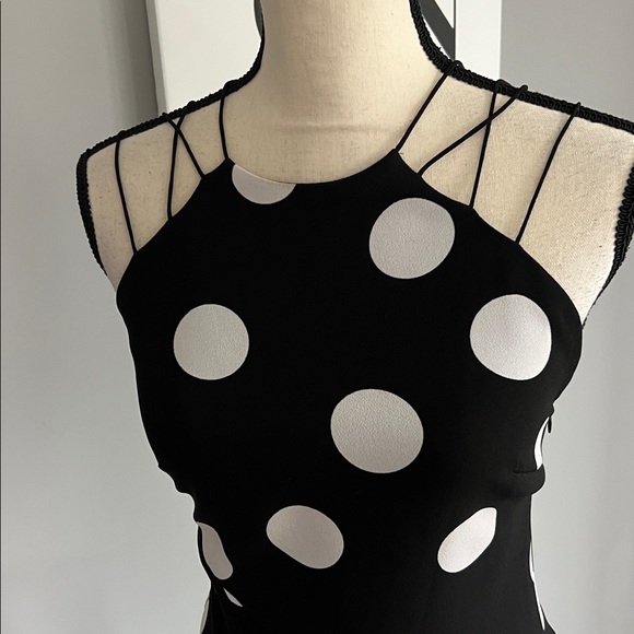 Karen Millen Polka Dot Midi Dress - Picture 4 of 11